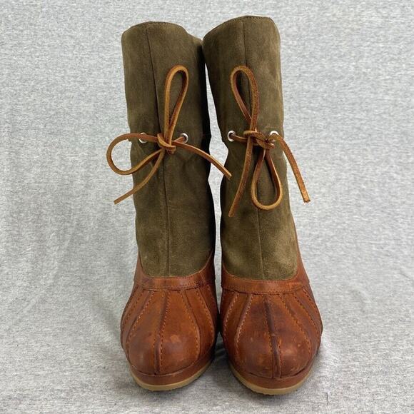 Rockport Booties Womens 8.5 Courtlyn Duck Upper Leather Adiprene Lined Roll Down - Picture 13 of 16